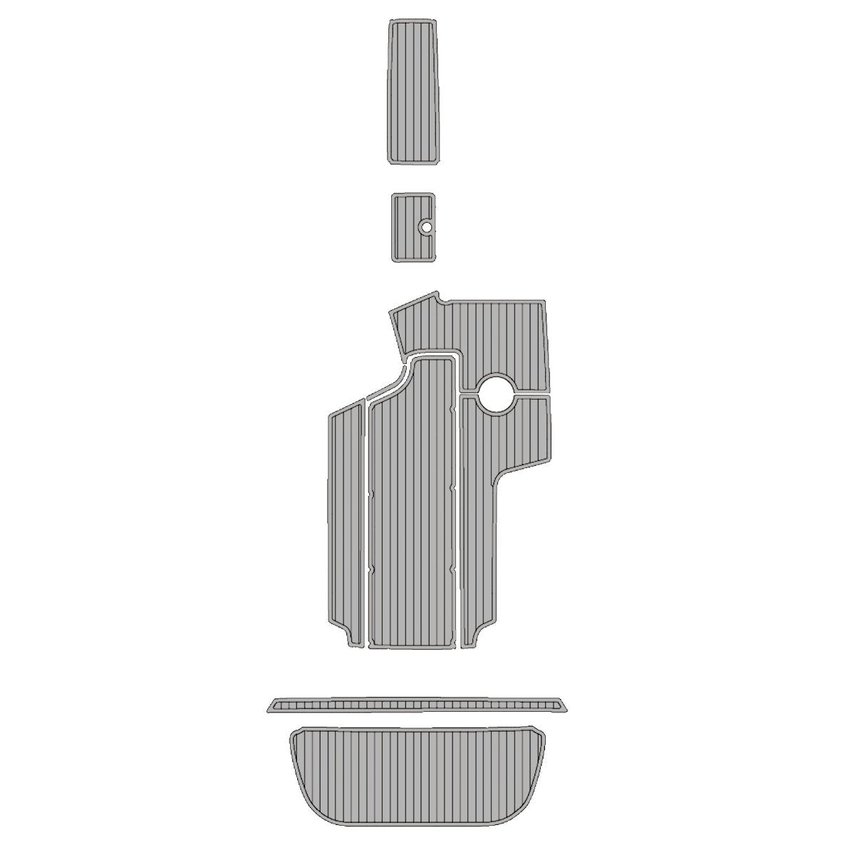 2005-2006 CENTURION ENZO SV240 EVA Foam Faux Teak Boat Deck MatteMarine Flooring Marine Boat Decking Carpet Leaf Yacht Vehicle Pad - HJDECK