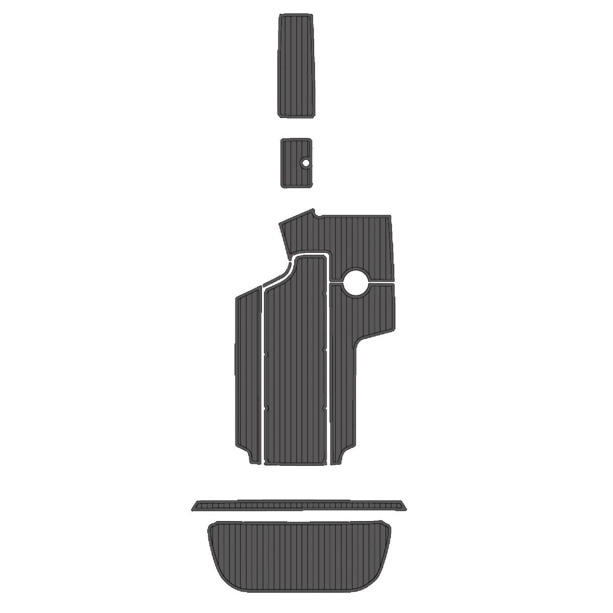 2005-2006 CENTURION ENZO SV240 EVA Foam Faux Teak Boat Deck MatteMarine Flooring Marine Boat Decking Carpet Leaf Yacht Vehicle Pad - HJDECK