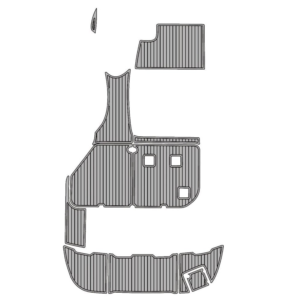 2005 CHAPARRAL SIGNATURE 290 EVA Foam Faux Teak Boat Deck MatteMarine Flooring Marine Boat Decking Carpet Leaf Yacht Vehicle Pad - HJDECK