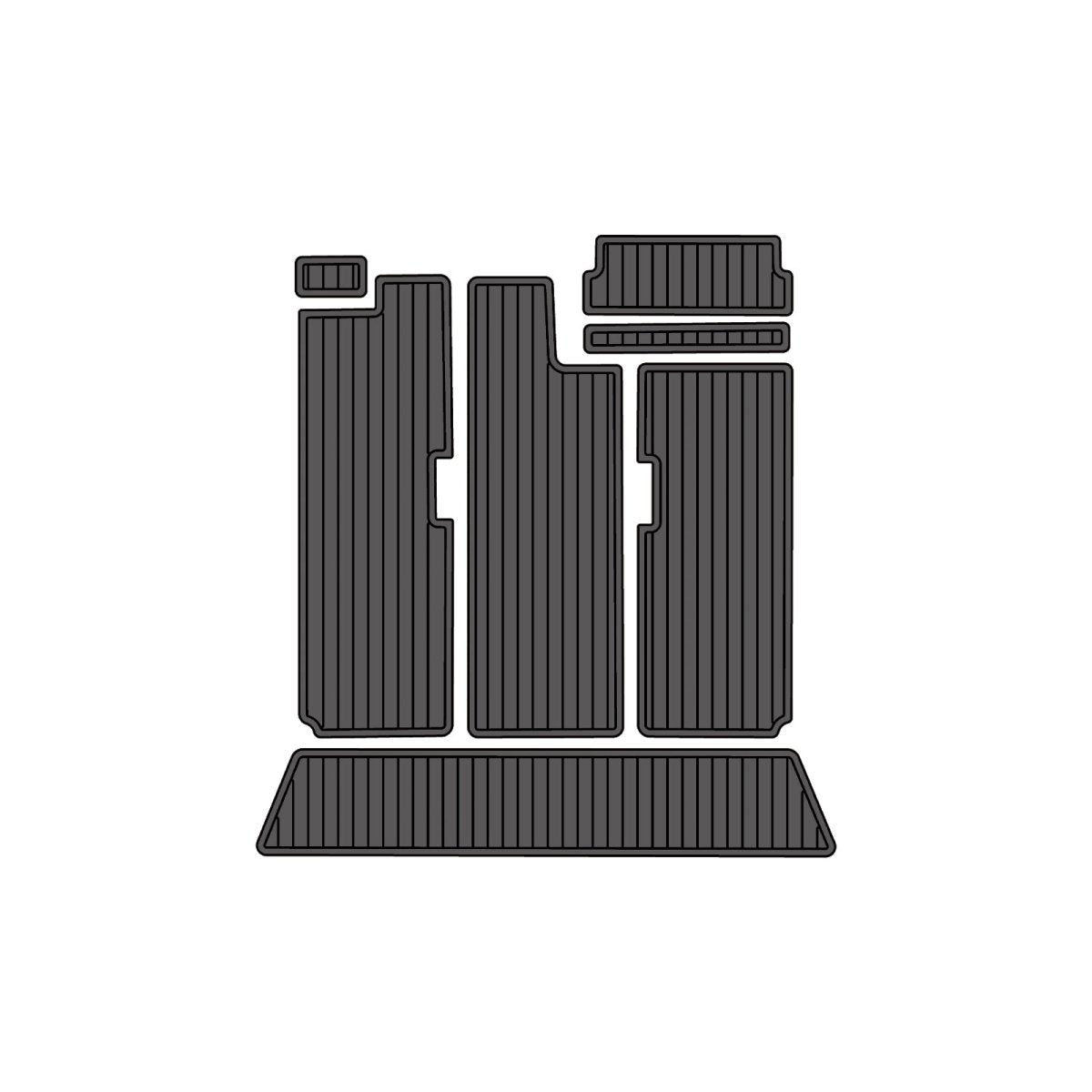 2005 Fountain Executioner 35 EVA Foam Faux Teak Boat Deck MatteMarine Flooring Marine Boat Decking Carpet Leaf Yacht Vehicle Pad - HJDECK