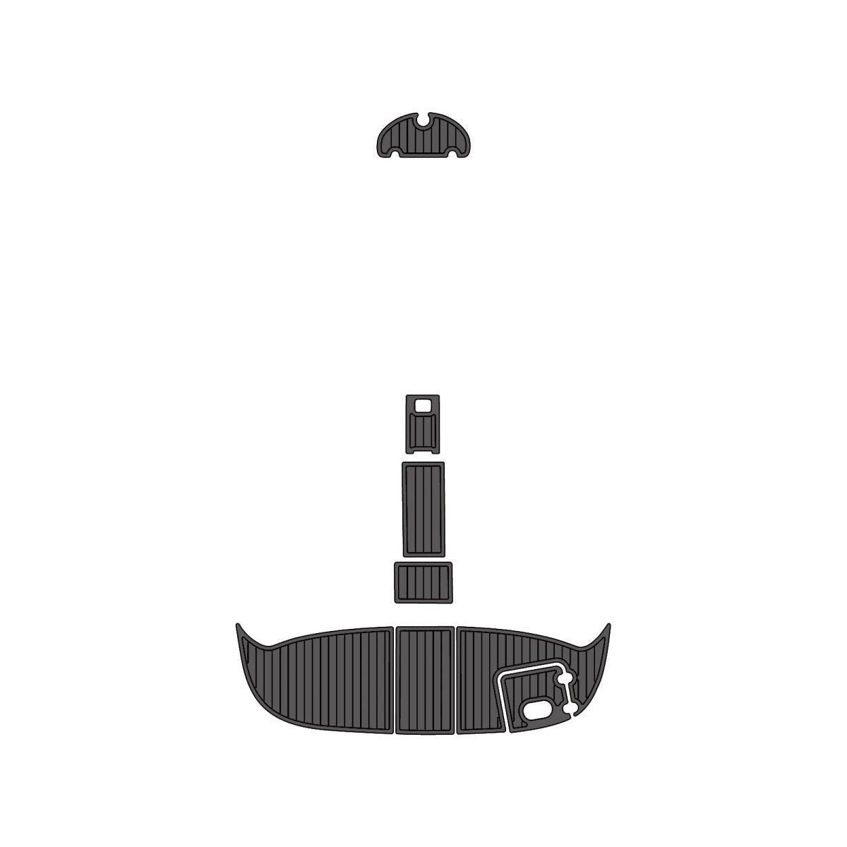 2005 Four Winns Horizon 250 EVA Foam Faux Teak Boat Deck MatteMarine Flooring Marine Boat Decking Carpet Leaf Yacht Vehicle Pad - HJDECK