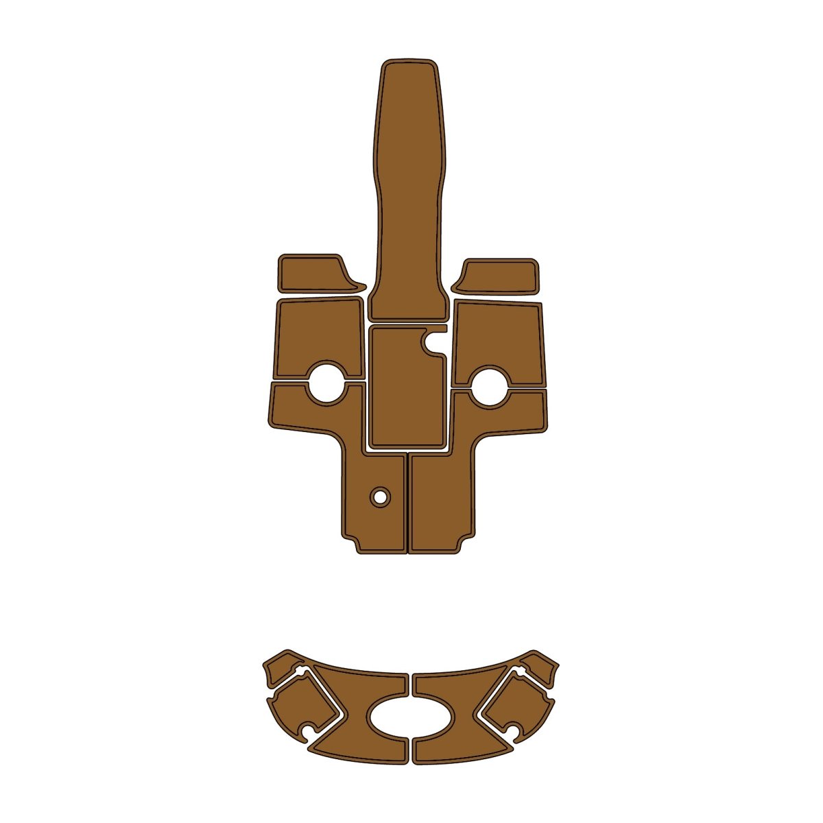 2006 Chaparral 236 EVA Foam Faux Teak Boat Deck MatteMarine Flooring Marine Boat Decking Carpet Leaf Yacht Vehicle Pad - HJDECK