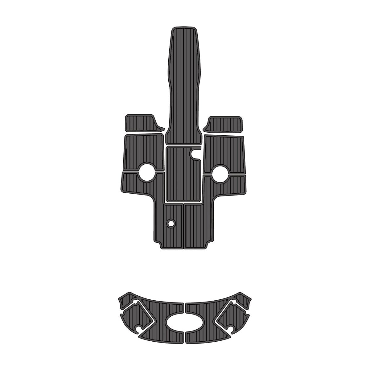 2006 Chaparral 236 EVA Foam Faux Teak Boat Deck MatteMarine Flooring Marine Boat Decking Carpet Leaf Yacht Vehicle Pad - HJDECK