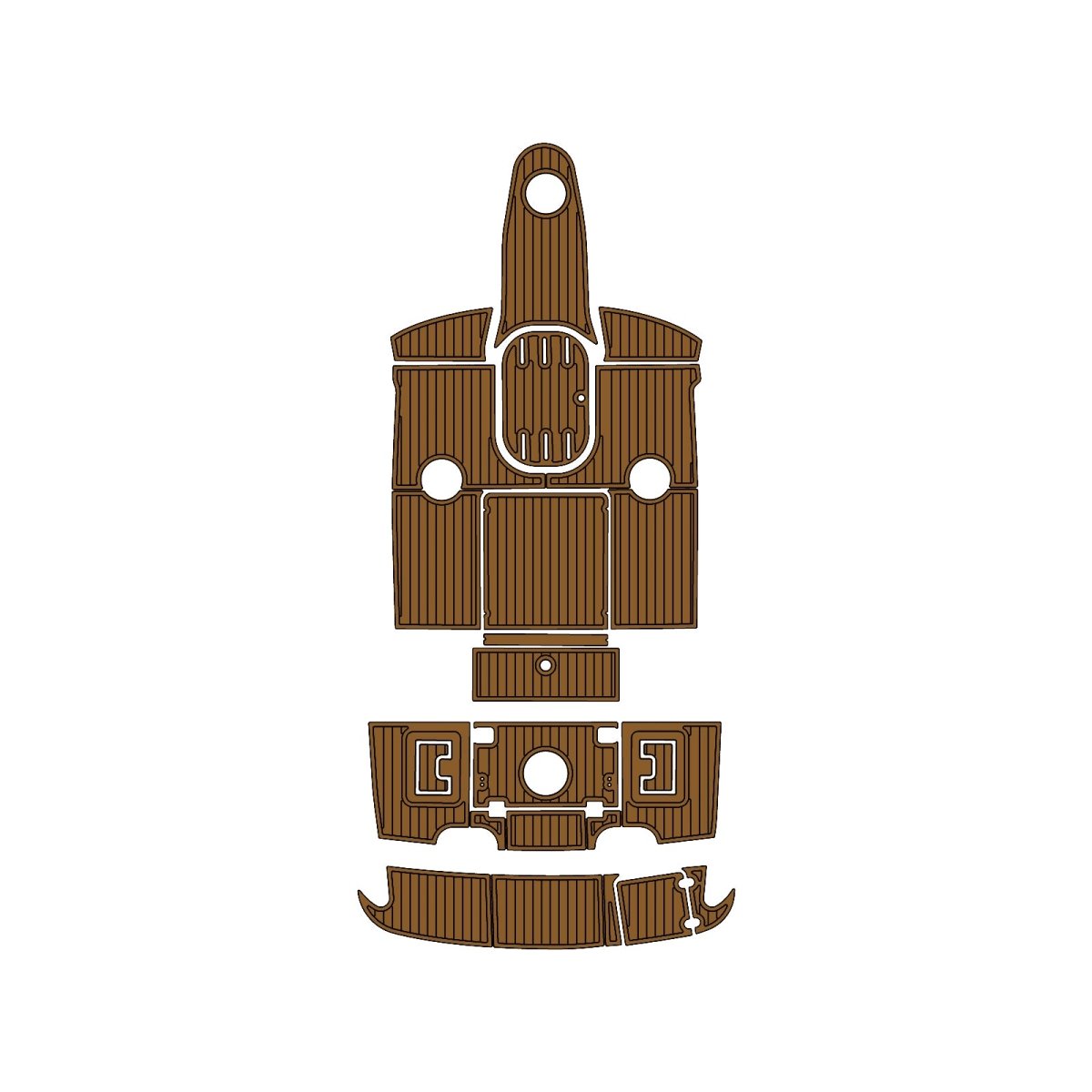 2006 Four Winns 203 Horizon EVA Foam Faux Teak Boat Deck MatteMarine Flooring Marine Boat Decking Carpet Leaf Yacht Vehicle Pad - HJDECK