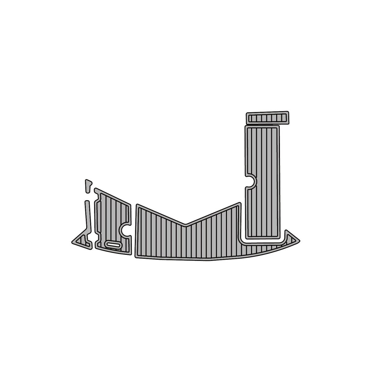 2006 Regal 2200 WT EVA Foam Faux Teak Boat Deck MatteMarine Flooring Marine Boat Decking Carpet Leaf Yacht Vehicle Pad - HJDECK