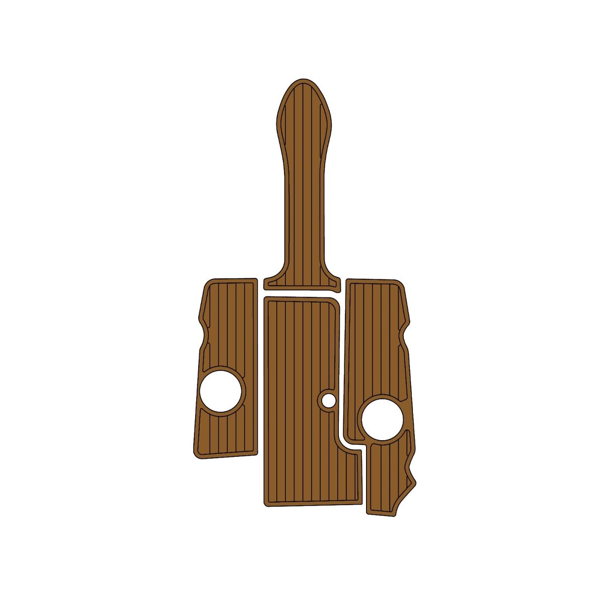 2006 Sea Ray 195 Sport EVA Foam Faux Teak Boat Deck MatteMarine Flooring Marine Boat Decking Carpet Leaf Yacht Vehicle Pad - HJDECK