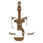 2006 Sea Ray 240 Sundancer EVA Foam Faux Teak Boat Deck MatteMarine Flooring Marine Boat Decking Carpet Leaf Yacht Vehicle Pad - HJDECK