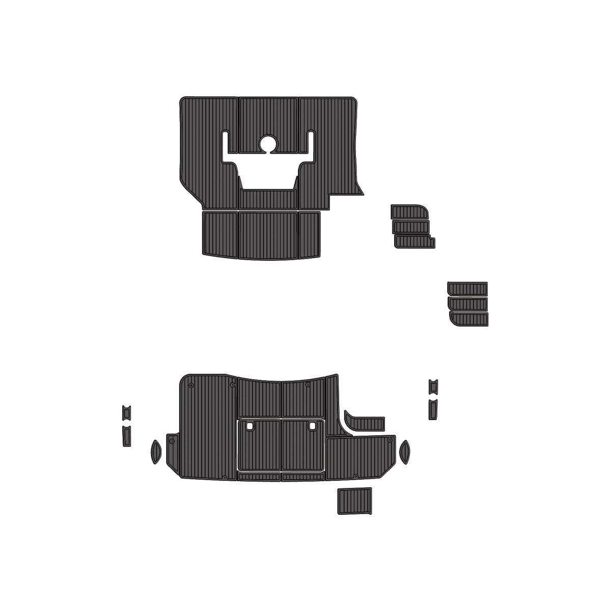 2006 Silverton 38SS EVA Foam Faux Teak Boat Deck MatteMarine Flooring Marine Boat Decking Carpet Leaf Yacht Vehicle Pad - HJDECK