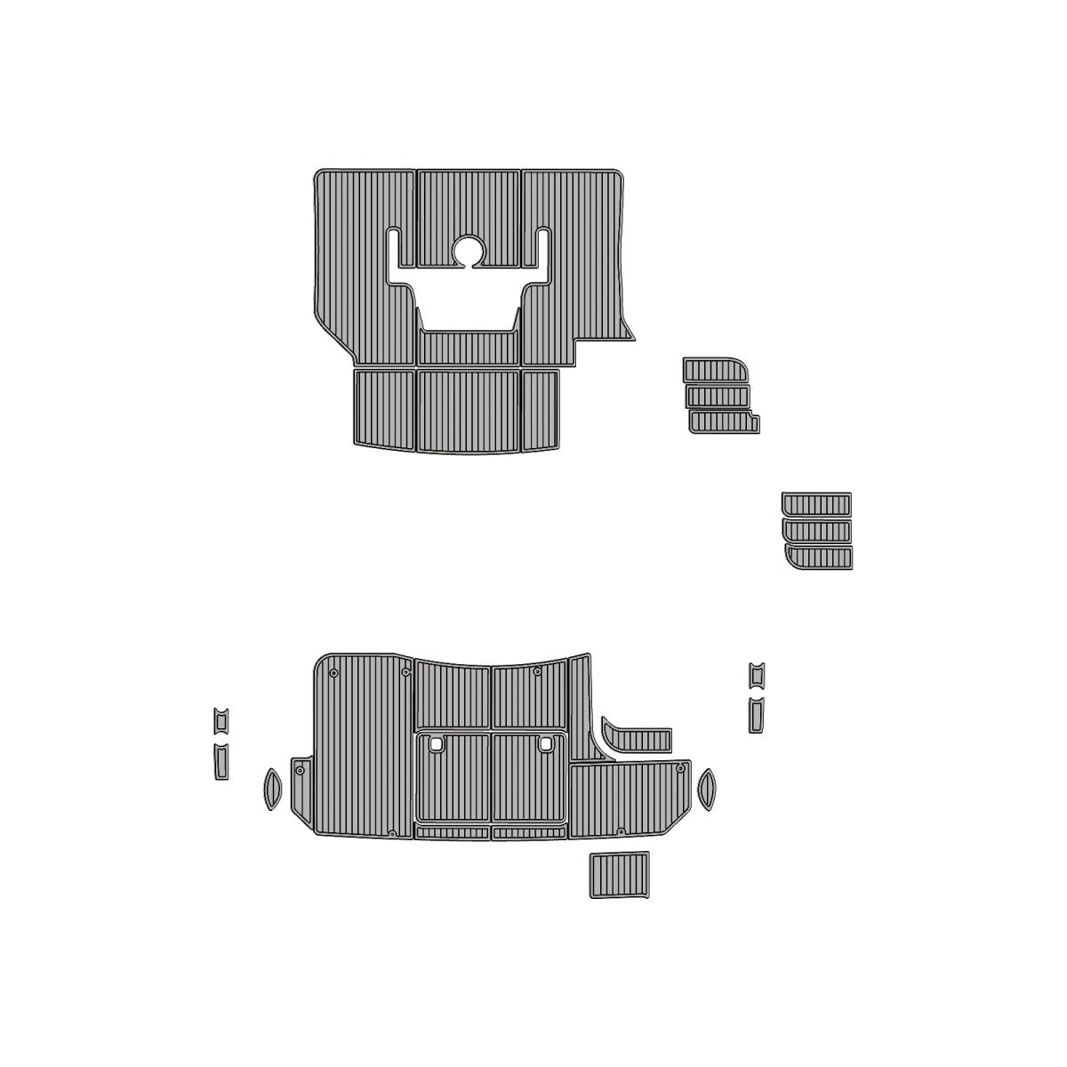 2006 Silverton 38SS EVA Foam Faux Teak Boat Deck MatteMarine Flooring Marine Boat Decking Carpet Leaf Yacht Vehicle Pad - HJDECK