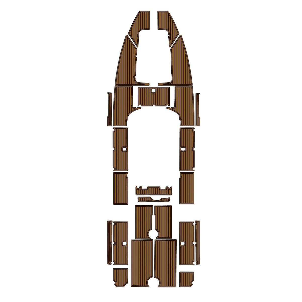 2006 Wellcraft CCF EVA Foam Faux Teak Boat Deck MatteMarine Flooring Marine Boat Decking Carpet Leaf Yacht Vehicle Pad - HJDECK