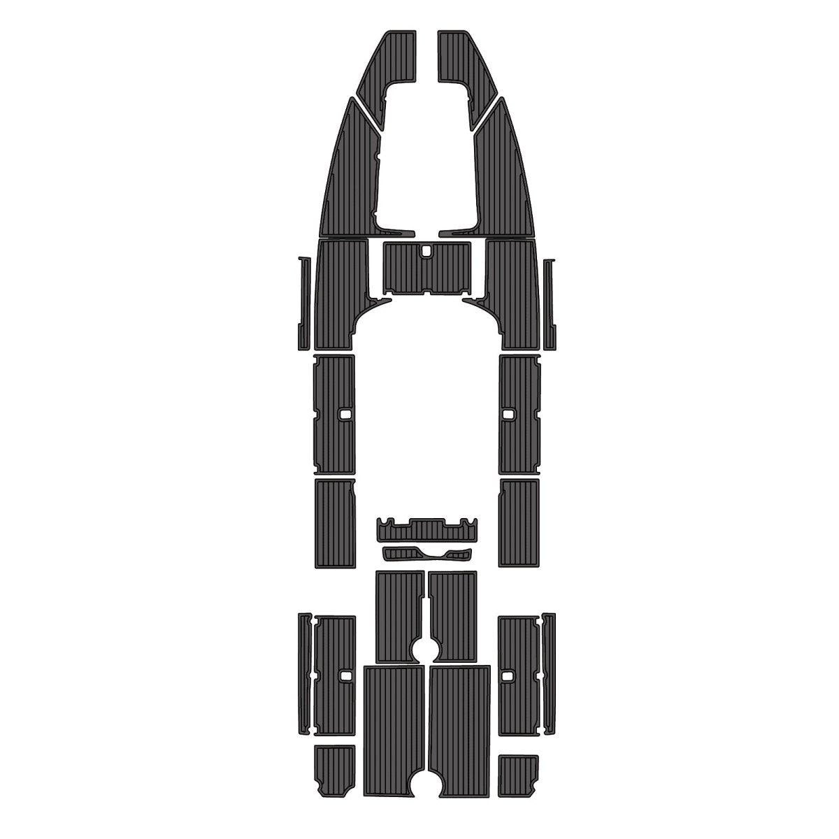 2006 Wellcraft CCF EVA Foam Faux Teak Boat Deck MatteMarine Flooring Marine Boat Decking Carpet Leaf Yacht Vehicle Pad - HJDECK
