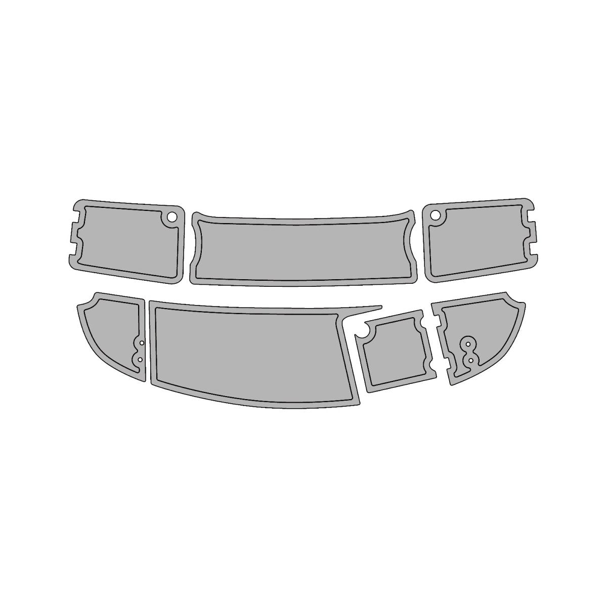 2007 Chaparral 210 SSI EVA Foam Faux Teak Boat Deck MatteMarine Flooring Marine Boat Decking Carpet Leaf Yacht Vehicle Pad - HJDECK