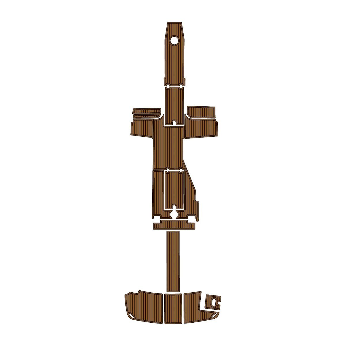 2007 Regal 2700 EVA Foam Faux Teak Boat Deck MatteMarine Flooring Marine Boat Decking Carpet Leaf Yacht Vehicle Pad - HJDECK