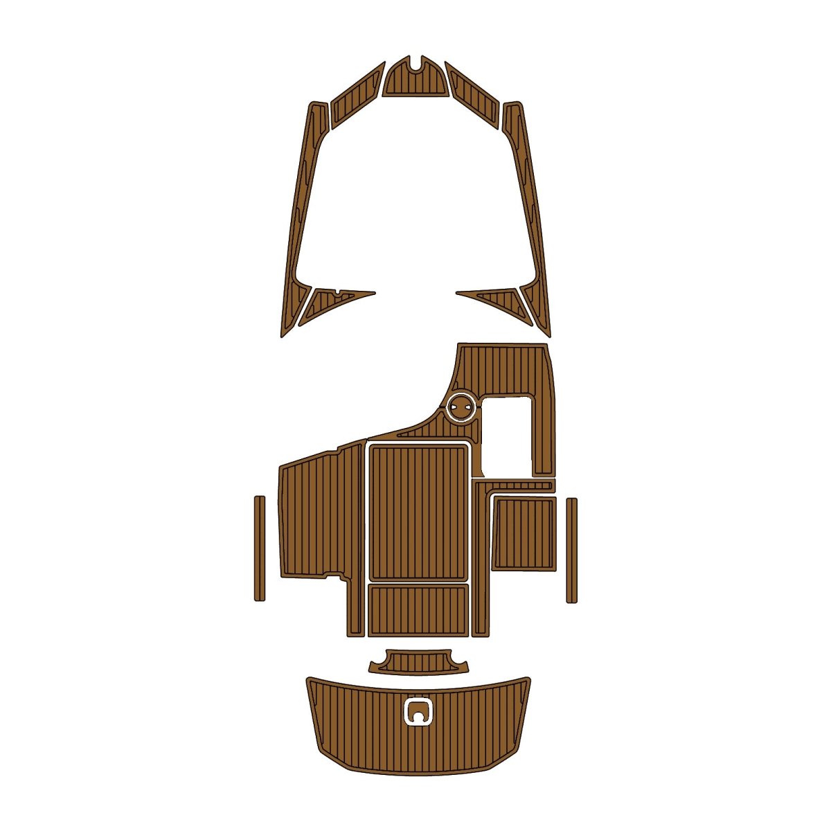 2008-2015 AXIS A20 EVA Foam Faux Teak Boat Deck MatteMarine Flooring Marine Boat Decking Carpet Leaf Yacht Vehicle Pad - HJDECK