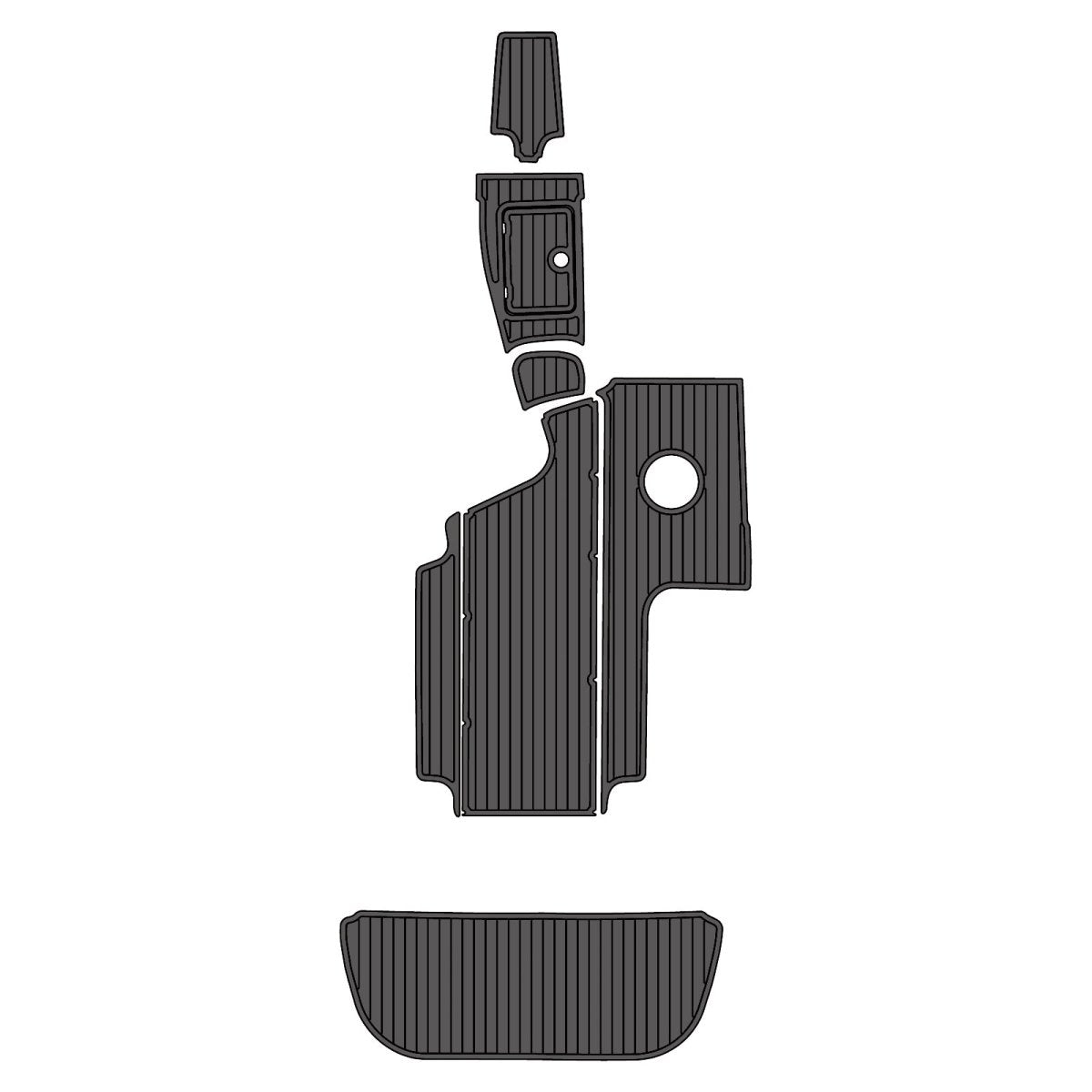 2008 Centurion Tyyphoon C4 EVA Foam Faux Teak Boat Deck MatteMarine Flooring Marine Boat Decking Carpet Leaf Yacht Vehicle Pad - HJDECK