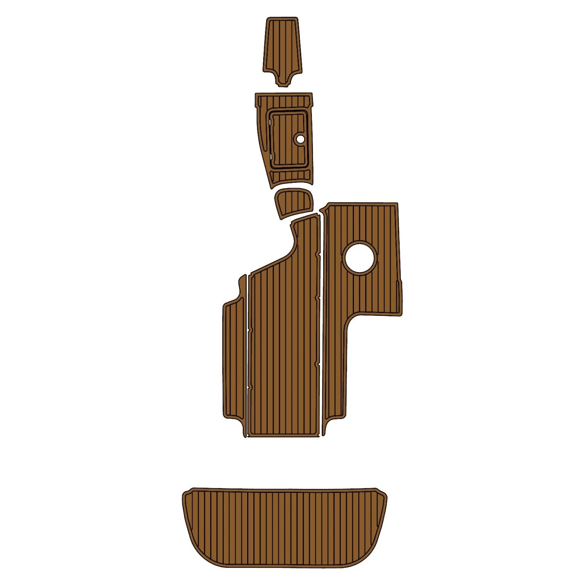 2008 Centurion Tyyphoon C4 EVA Foam Faux Teak Boat Deck MatteMarine Flooring Marine Boat Decking Carpet Leaf Yacht Vehicle Pad - HJDECK