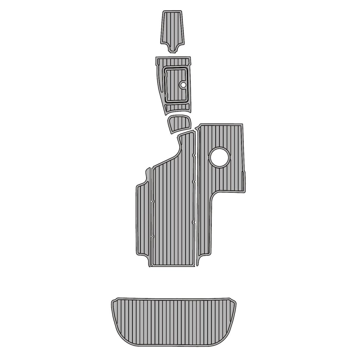 2008 Centurion Tyyphoon C4 EVA Foam Faux Teak Boat Deck MatteMarine Flooring Marine Boat Decking Carpet Leaf Yacht Vehicle Pad - HJDECK