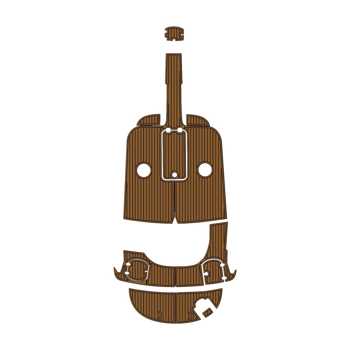 ２００８　Ｍｏｎｔｅｒｅｙ　１９４ FS EVA Foam Faux Teak Boat Deck MatteMarine Flooring Marine Boat Decking Carpet Leaf Yacht Vehicle Pad - HJDECK