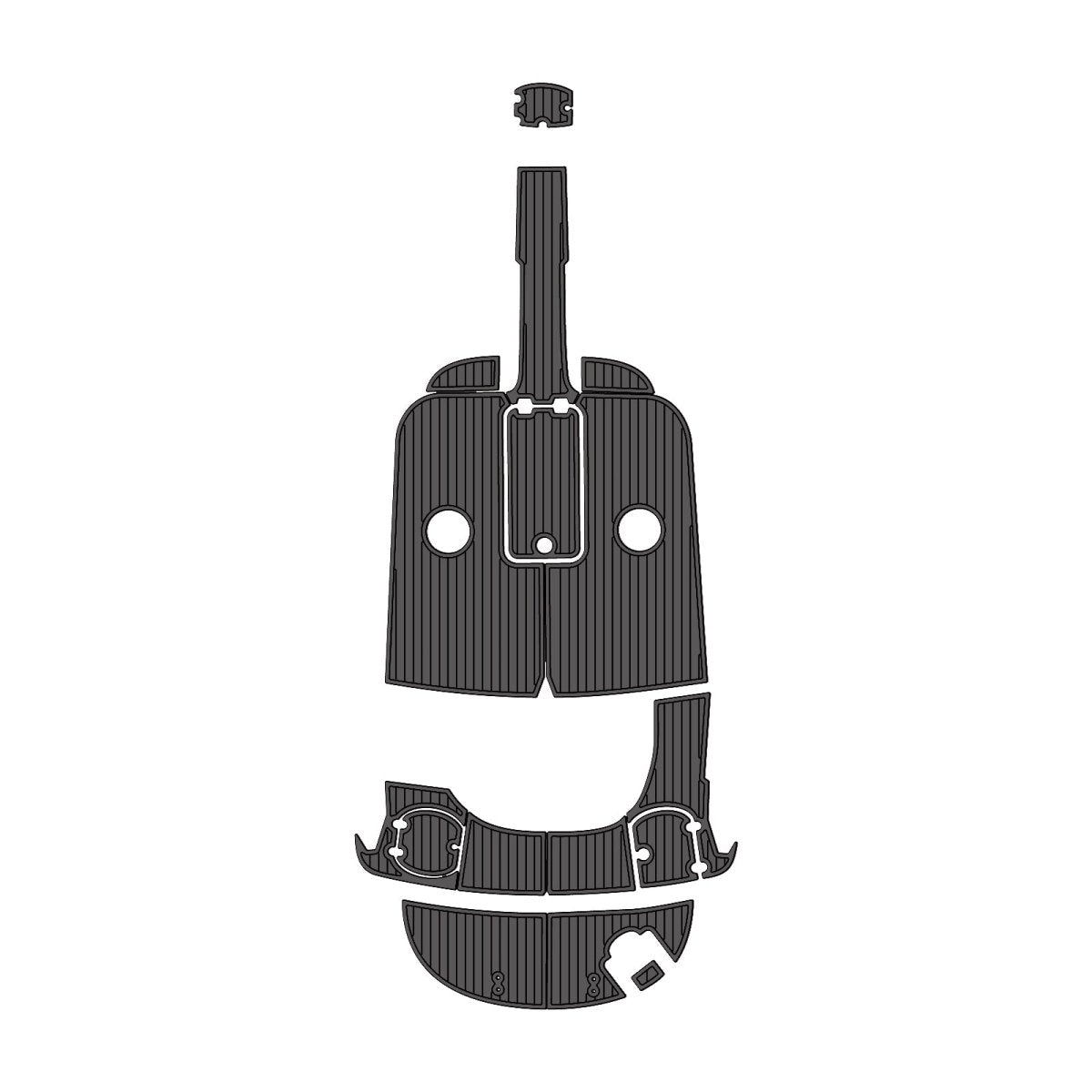 ２００８　Ｍｏｎｔｅｒｅｙ　１９４ FS EVA Foam Faux Teak Boat Deck MatteMarine Flooring Marine Boat Decking Carpet Leaf Yacht Vehicle Pad - HJDECK