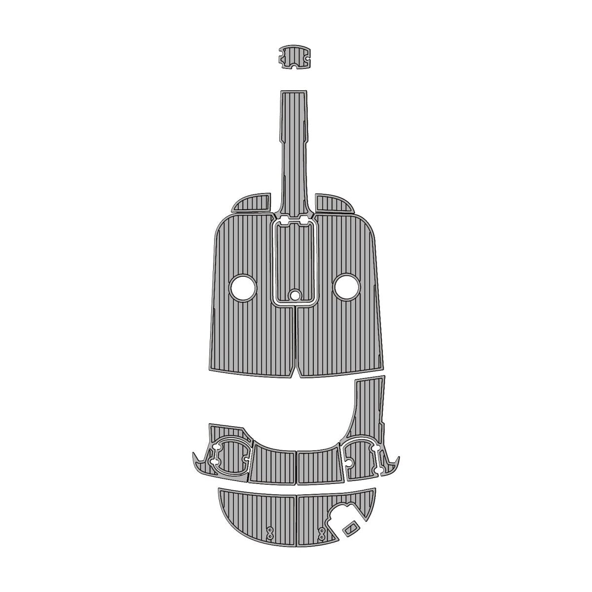 ２００８　Ｍｏｎｔｅｒｅｙ　１９４ FS EVA Foam Faux Teak Boat Deck MatteMarine Flooring Marine Boat Decking Carpet Leaf Yacht Vehicle Pad - HJDECK