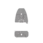 2008 RANGER 188VS EVA Foam Faux Teak Boat Deck MatteMarine Flooring Marine Boat Decking Carpet Leaf Yacht Vehicle Pad - HJDECK
