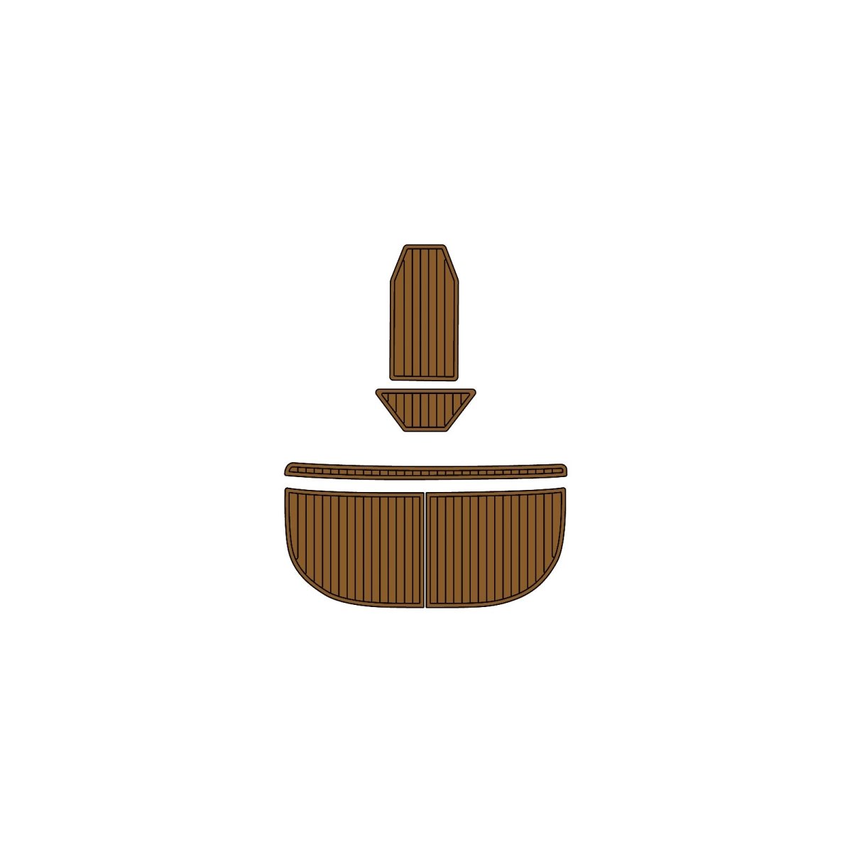 2008 Supreme V208 EVA Foam Faux Teak Boat Deck MatteMarine Flooring Marine Boat Decking Carpet Leaf Yacht Vehicle Pad - HJDECK