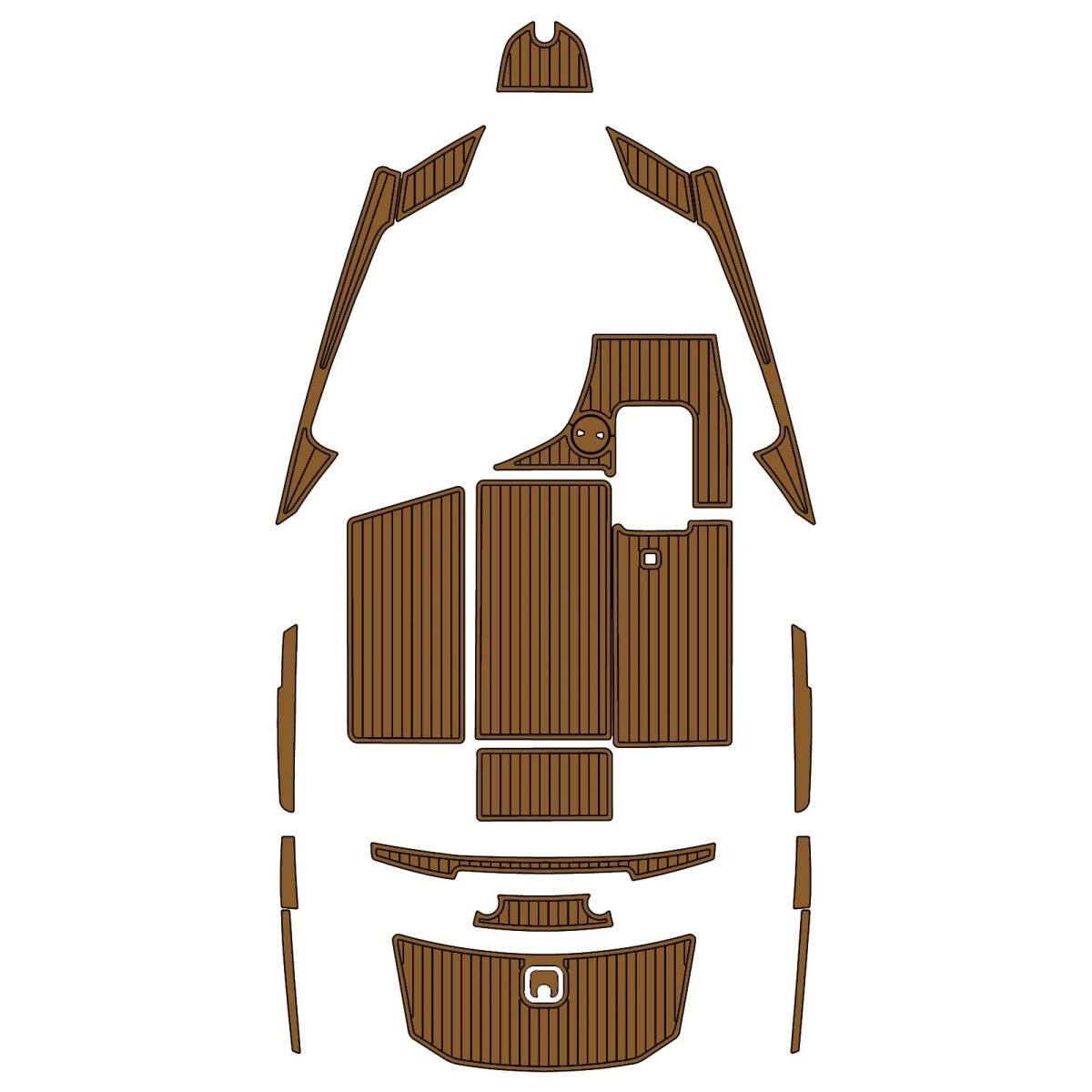 2009-2014 Axis A22 EVA Foam Faux Teak Boat Deck MatteMarine Flooring Marine Boat Decking Carpet Leaf Yacht Vehicle Pad - HJDECK