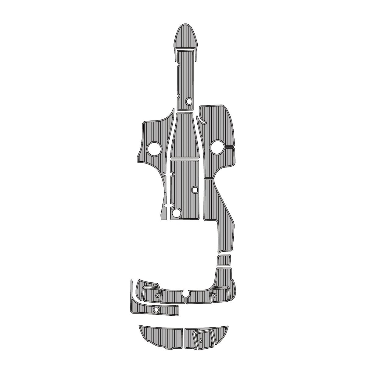 ２００９　Ｍｏｎｔｅｒｅｙ　２４８ EVA Foam Faux Teak Boat Deck MatteMarine Flooring Marine Boat Decking Carpet Leaf Yacht Vehicle Pad - HJDECK