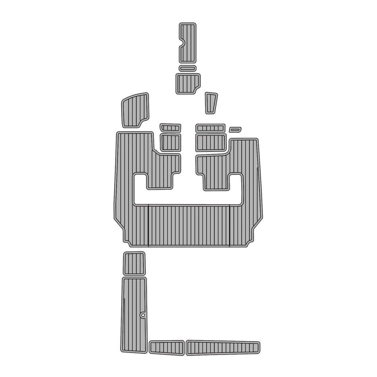 2010 Advantage Victory EVA Foam Faux Teak Boat Deck MatteMarine Flooring Marine Boat Decking Carpet Leaf Yacht Vehicle Pad - HJDECK