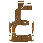 2010 SEA RAY SUNDANCER 330 EVA Foam Faux Teak Boat Deck MatteMarine Flooring Marine Boat Decking Carpet Leaf Yacht Vehicle Pad - HJDECK