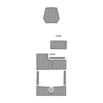 2011 Boston Whaler 370 Outage EVA Foam Faux Teak Boat Deck MatteMarine Flooring Marine Boat Decking Carpet Leaf Yacht Vehicle Pad - HJDECK