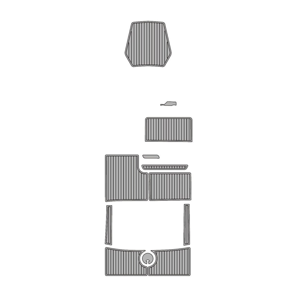 2011 Boston Whaler 370 Outage EVA Foam Faux Teak Boat Deck MatteMarine Flooring Marine Boat Decking Carpet Leaf Yacht Vehicle Pad - HJDECK