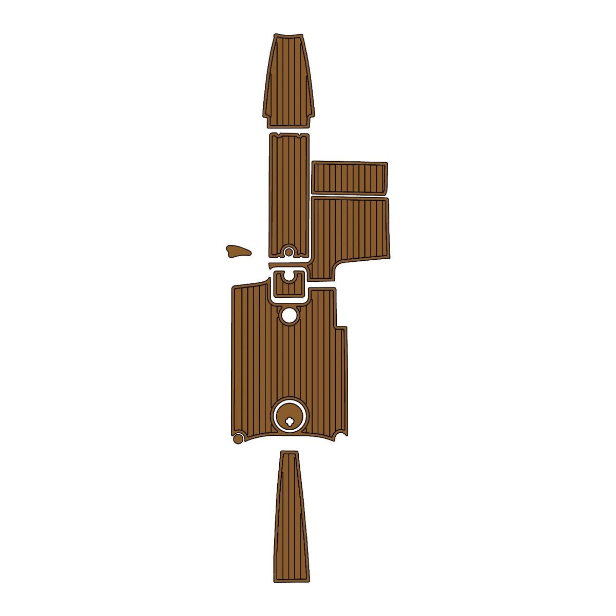 2011 MasterCraft X14 V EVA Foam Faux Teak Boat Deck MatteMarine Flooring Marine Boat Decking Carpet Leaf Yacht Vehicle Pad - HJDECK