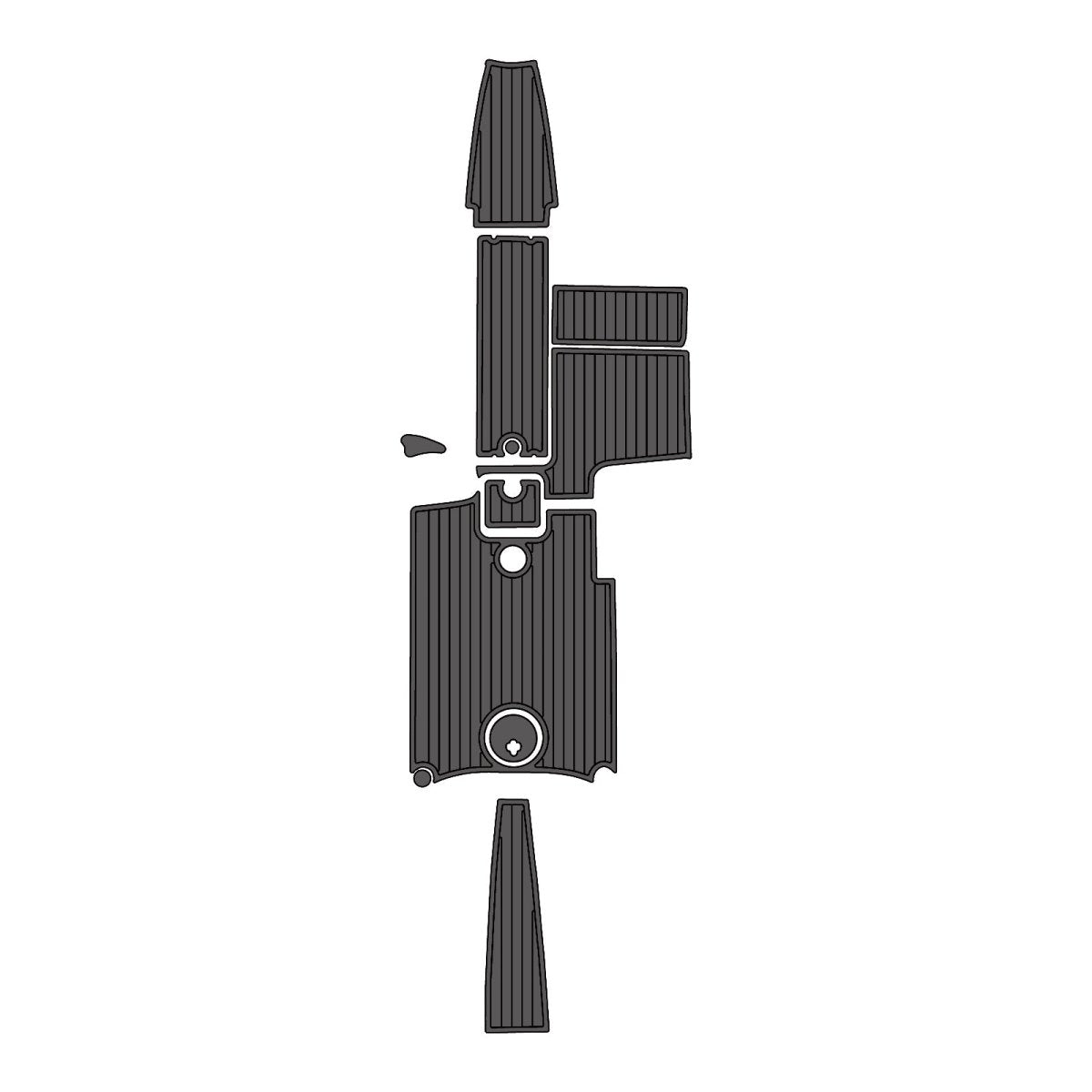 2011 MasterCraft X14 V EVA Foam Faux Teak Boat Deck MatteMarine Flooring Marine Boat Decking Carpet Leaf Yacht Vehicle Pad - HJDECK