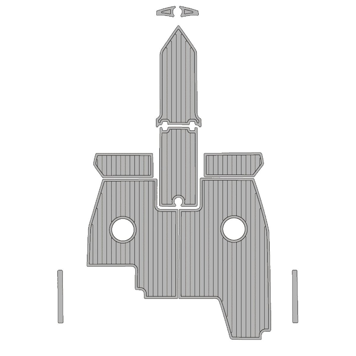 2011 REGAL 2000 EVA Foam Faux Teak Boat Deck MatteMarine Flooring Marine Boat Decking Carpet Leaf Yacht Vehicle Pad - HJDECK