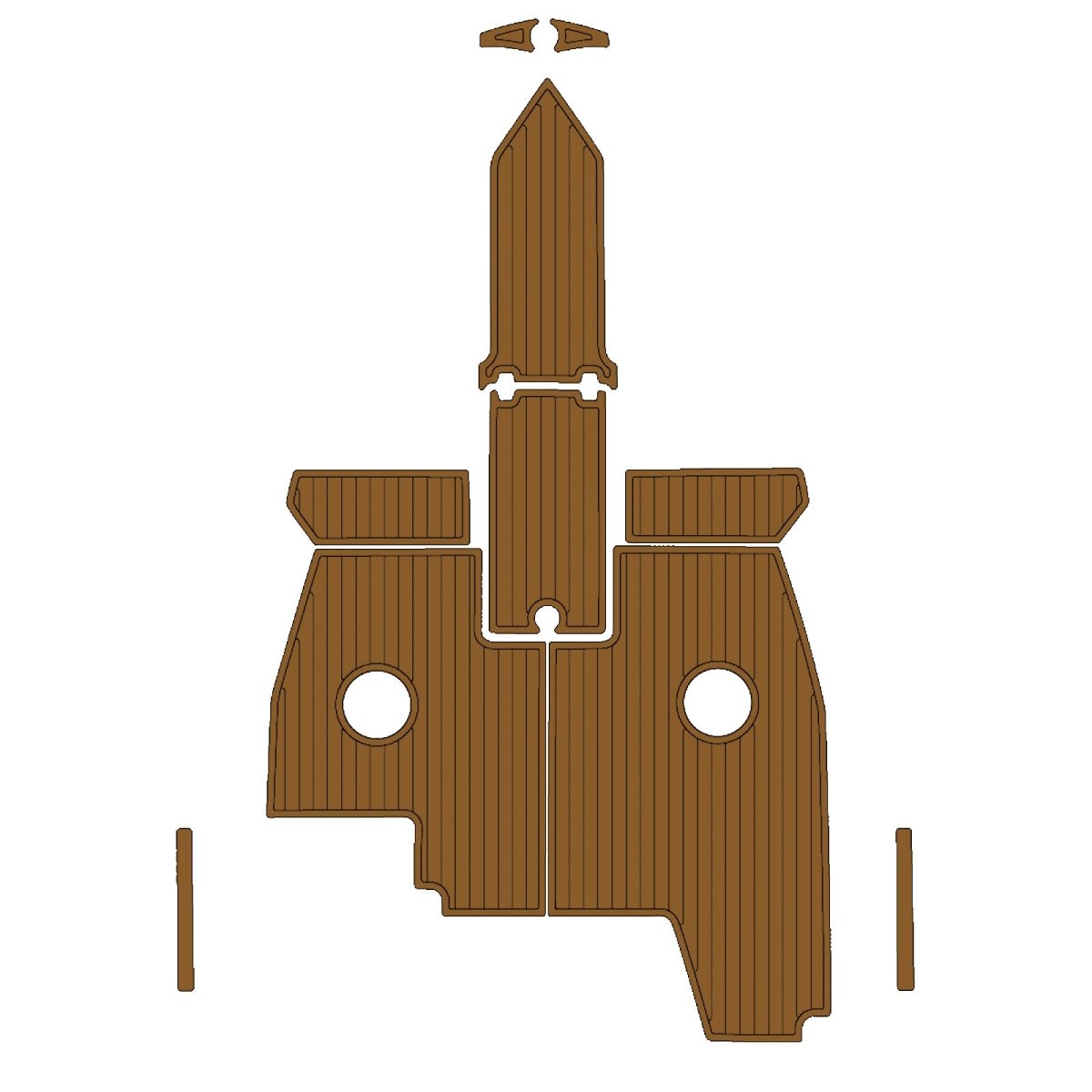 2011 REGAL 2000 EVA Foam Faux Teak Boat Deck MatteMarine Flooring Marine Boat Decking Carpet Leaf Yacht Vehicle Pad - HJDECK