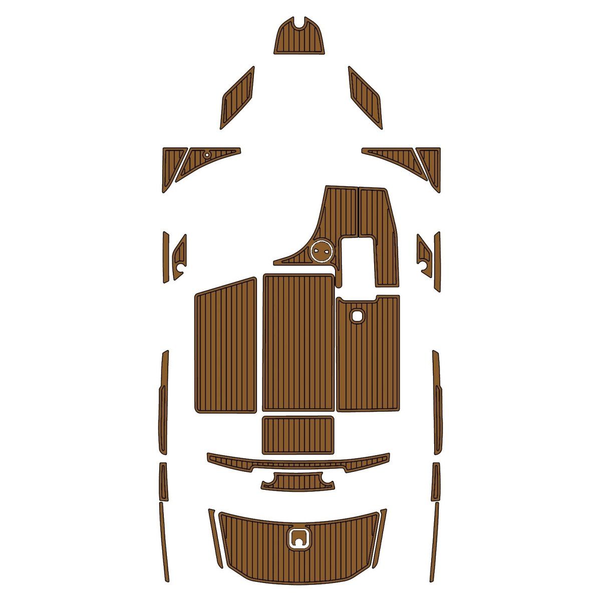 2012 Axis A22 EVA Foam Faux Teak Boat Deck MatteMarine Flooring Marine Boat Decking Carpet Leaf Yacht Vehicle Pad - HJDECK