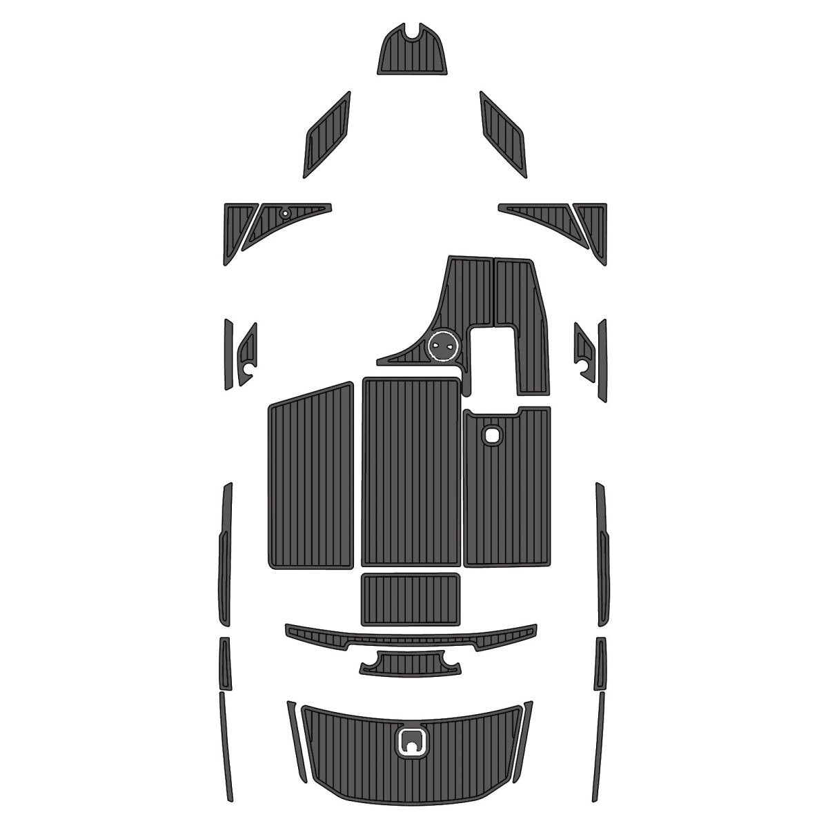 2012 Axis A22 EVA Foam Faux Teak Boat Deck MatteMarine Flooring Marine Boat Decking Carpet Leaf Yacht Vehicle Pad - HJDECK