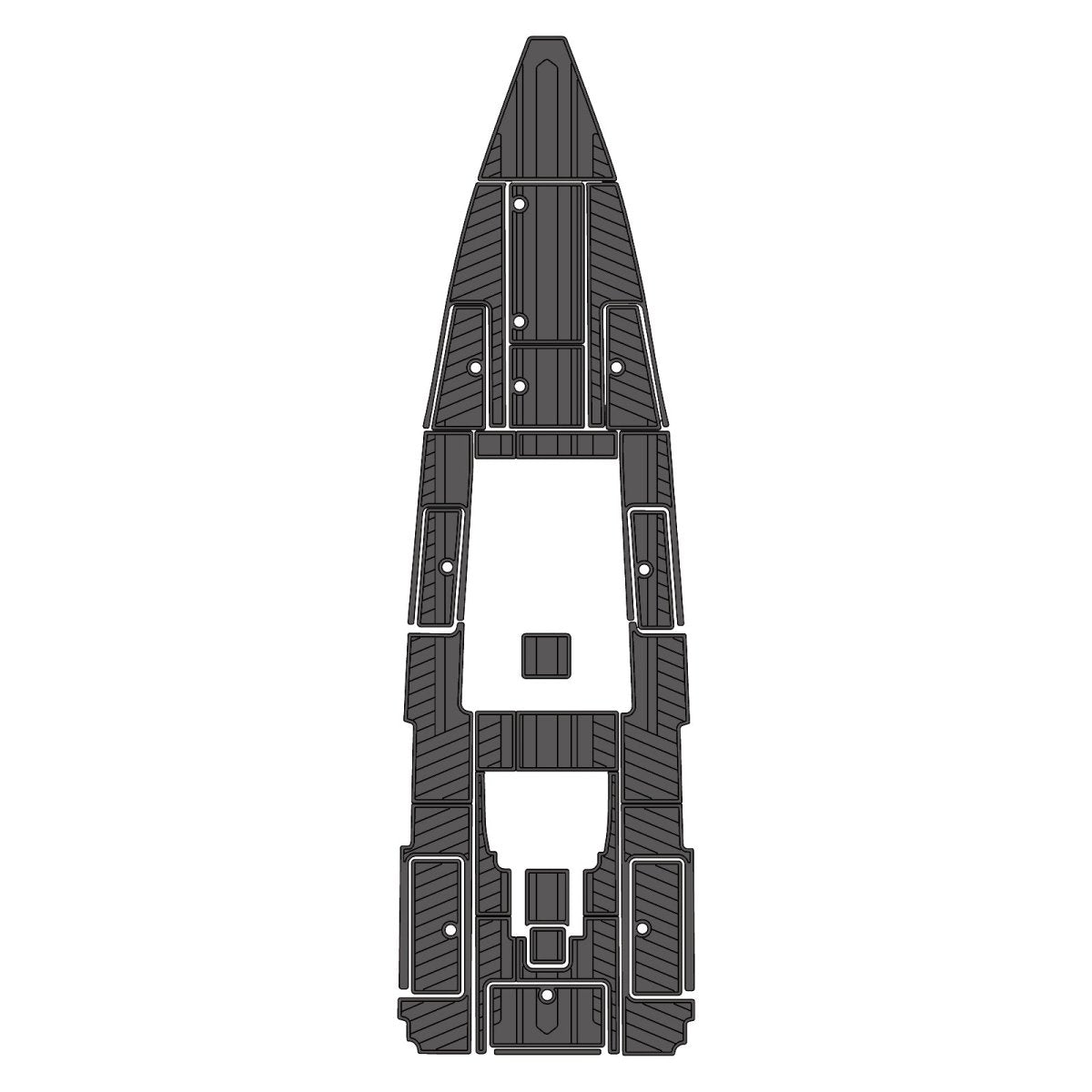 2012 Blackwater 36' EVA Foam Faux Teak Boat Deck MatteMarine Flooring Marine Boat Decking Carpet Leaf Yacht Vehicle Pad - HJDECK