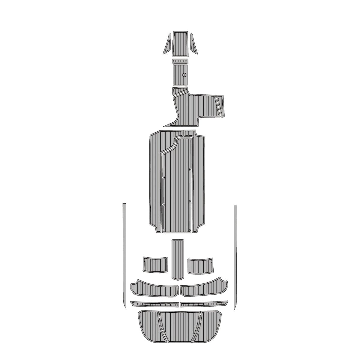 2012 Centurion Enzo 244 EVA Foam Faux Teak Boat Deck MatteMarine Flooring Marine Boat Decking Carpet Leaf Yacht Vehicle Pad - HJDECK