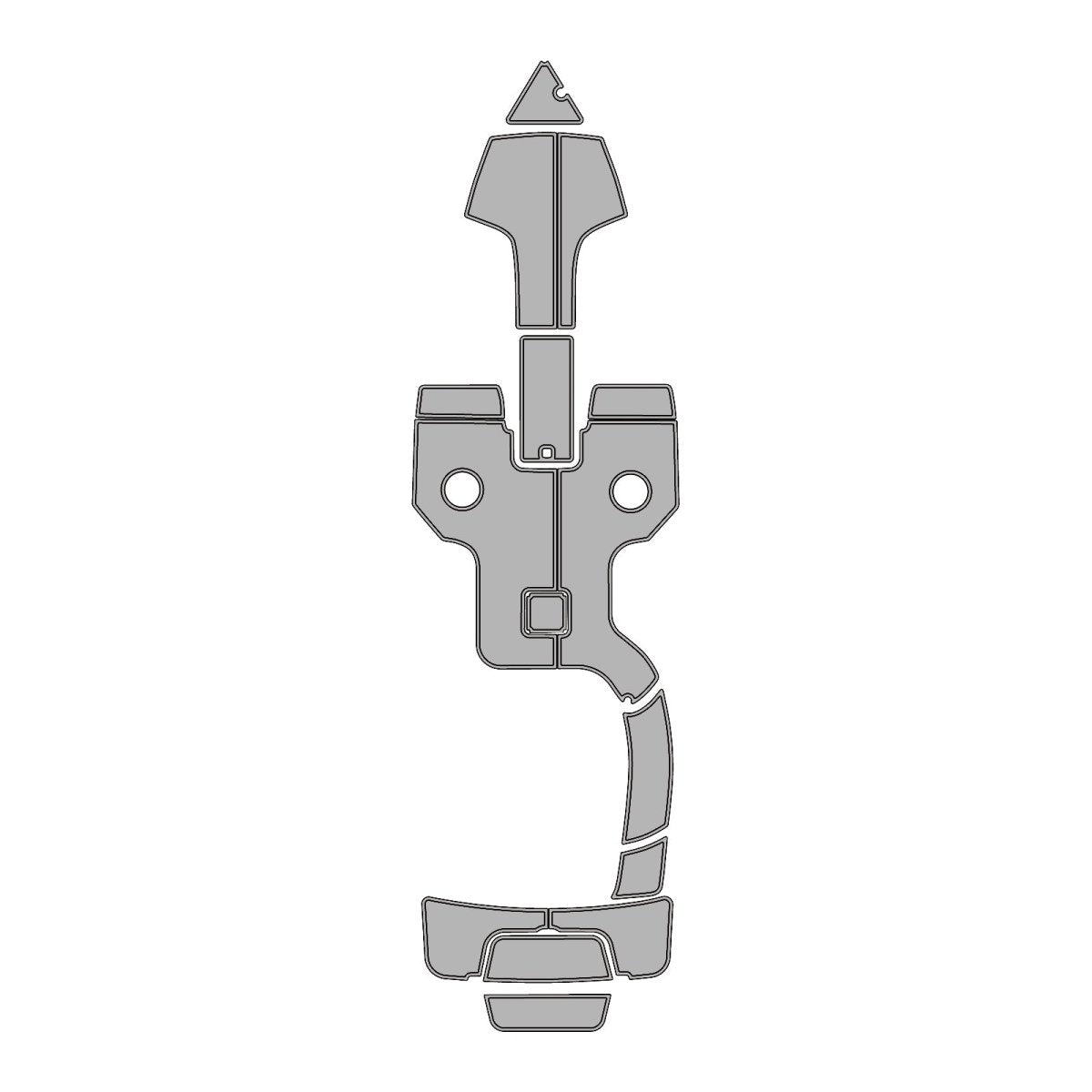 2012 Chaparral 242 EVA Foam Faux Teak Boat Deck MatteMarine Flooring Marine Boat Decking Carpet Leaf Yacht Vehicle Pad - HJDECK