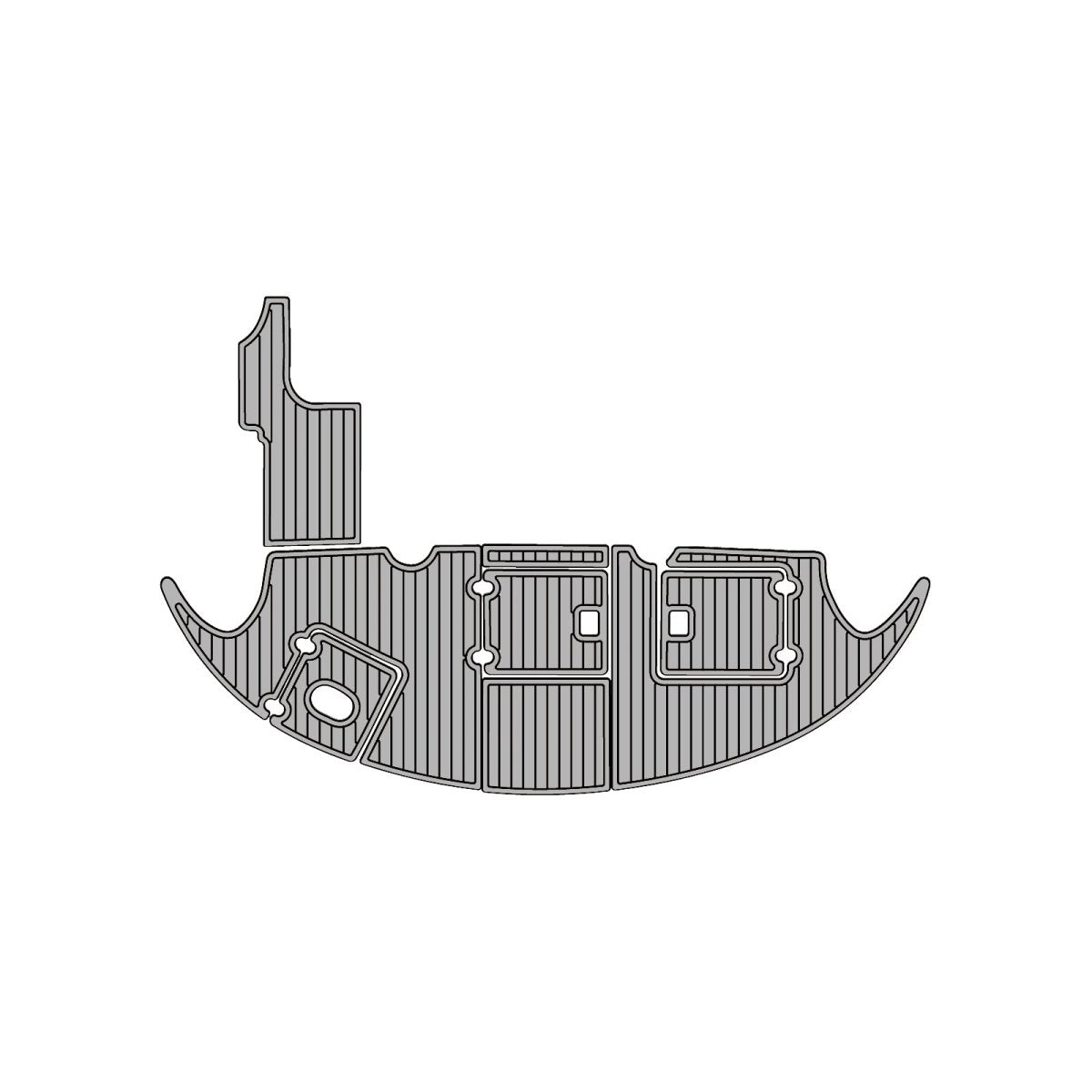 2012 Four Winns 348 Vista EVA Foam Faux Teak Boat Deck MatteMarine Flooring Marine Boat Decking Carpet Leaf Yacht Vehicle Pad - HJDECK