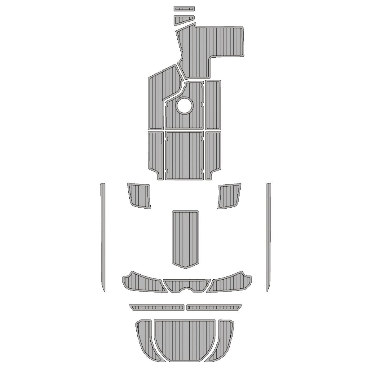 2013-2015 CENTURION FS22/FX22 EVA Foam Faux Teak Boat Deck MatteMarine Flooring Marine Boat Decking Carpet Leaf Yacht Vehicle Pad - HJDECK