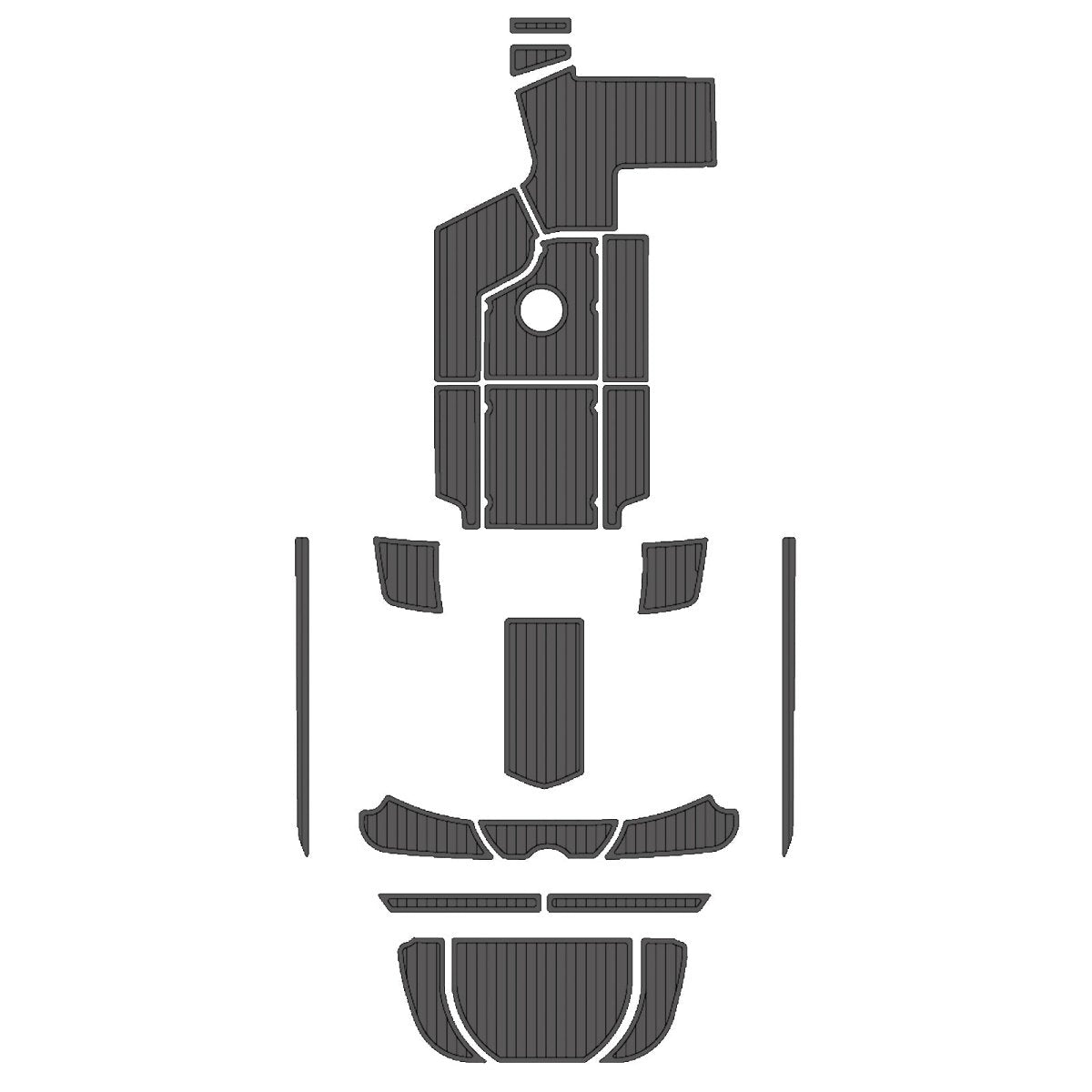 2013-2015 CENTURION FS22/FX22 EVA Foam Faux Teak Boat Deck MatteMarine Flooring Marine Boat Decking Carpet Leaf Yacht Vehicle Pad - HJDECK