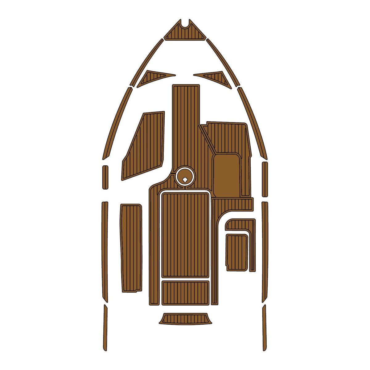 2014-2017 Axis T22 EVA Foam Faux Teak Boat Deck MatteMarine Flooring Marine Boat Decking Carpet Leaf Yacht Vehicle Pad - HJDECK