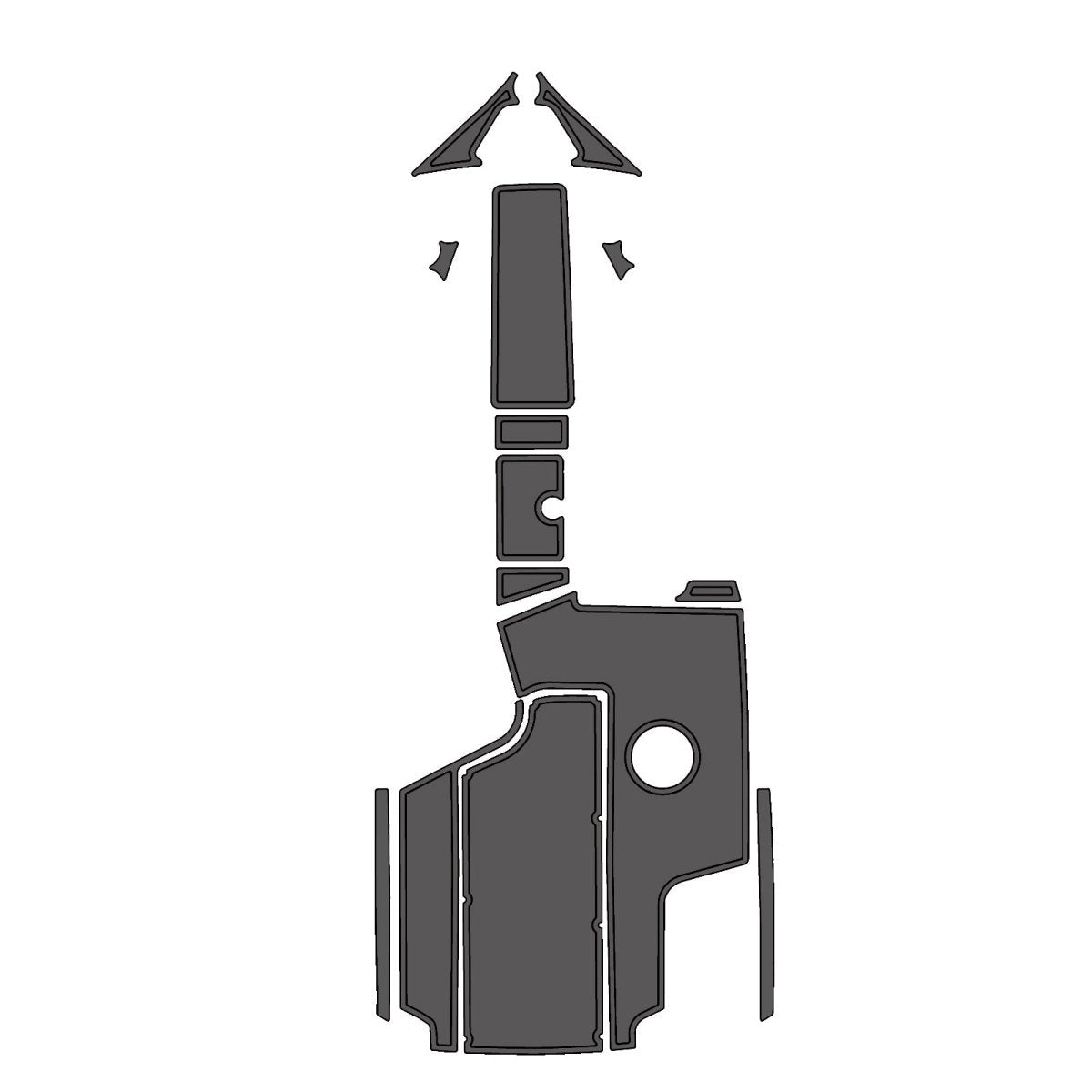 2014 Centurion SS230 EVA Foam Faux Teak Boat Deck MatteMarine Flooring Marine Boat Decking Carpet Leaf Yacht Vehicle Pad - HJDECK