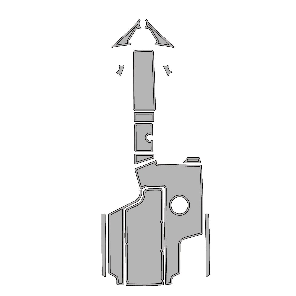 2014 Centurion SS230 EVA Foam Faux Teak Boat Deck MatteMarine Flooring Marine Boat Decking Carpet Leaf Yacht Vehicle Pad - HJDECK