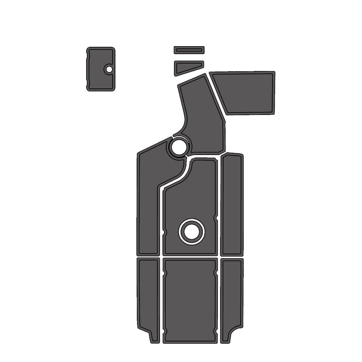 2014 Centurion SV244 EVA Foam Faux Teak Boat Deck MatteMarine Flooring Marine Boat Decking Carpet Leaf Yacht Vehicle Pad - HJDECK