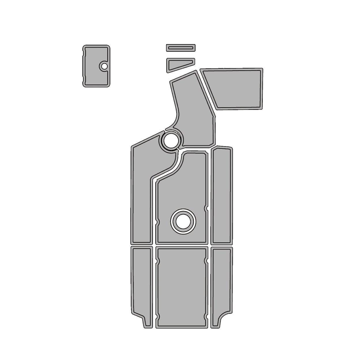 2014 Centurion SV244 EVA Foam Faux Teak Boat Deck MatteMarine Flooring Marine Boat Decking Carpet Leaf Yacht Vehicle Pad - HJDECK