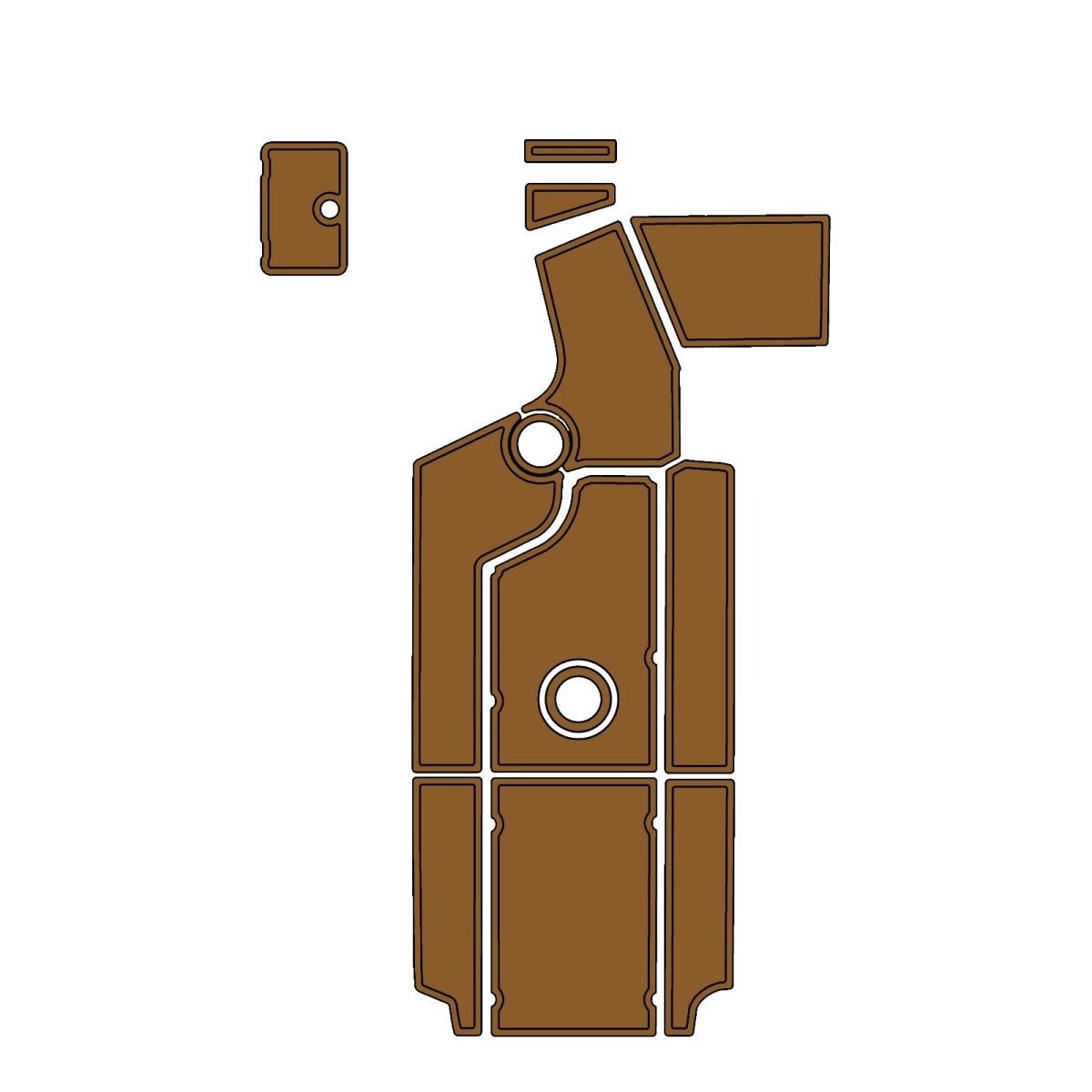 2014 Centurion SV244 EVA Foam Faux Teak Boat Deck MatteMarine Flooring Marine Boat Decking Carpet Leaf Yacht Vehicle Pad - HJDECK